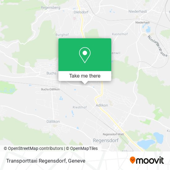 Transporttaxi Regensdorf map