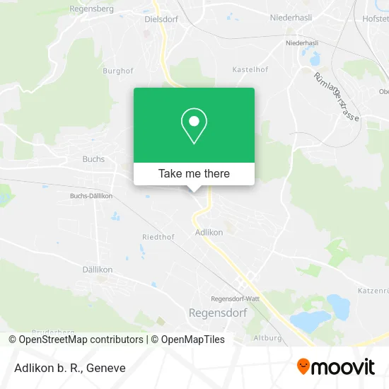 Adlikon b. R. map