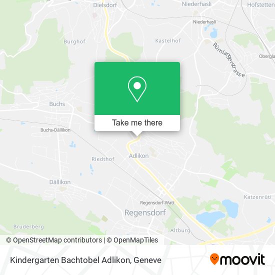Kindergarten Bachtobel Adlikon map