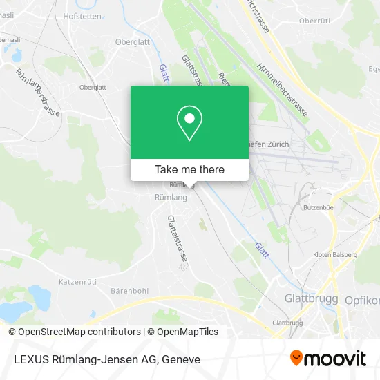 LEXUS Rümlang-Jensen AG map