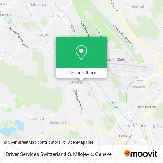Driver Services Switzerland-S. Milojevic map