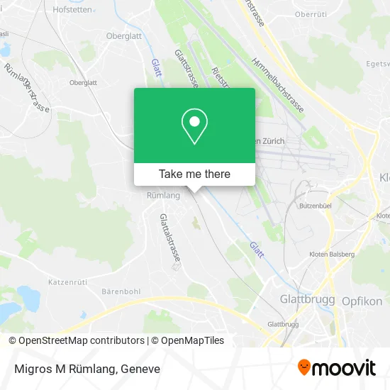 Migros M Rümlang map