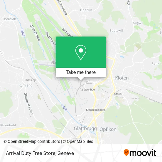 Arrival Duty Free Store map