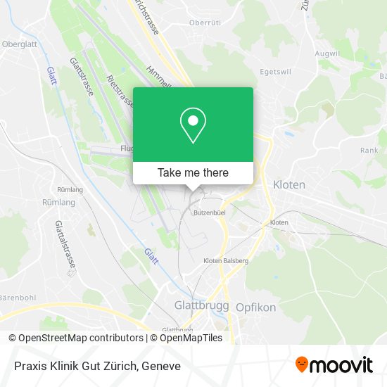 Praxis Klinik Gut Zürich map