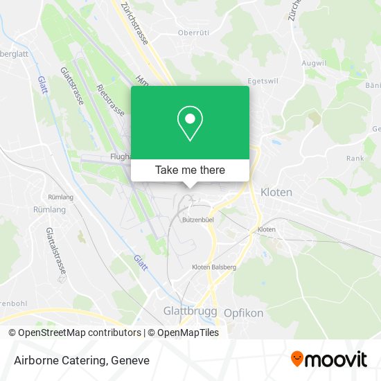 Airborne Catering map