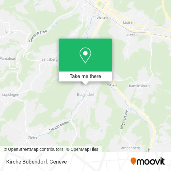 Kirche Bubendorf map