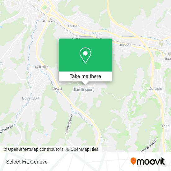 Select Fit map