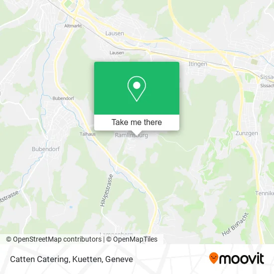 Catten Catering, Kuetten map