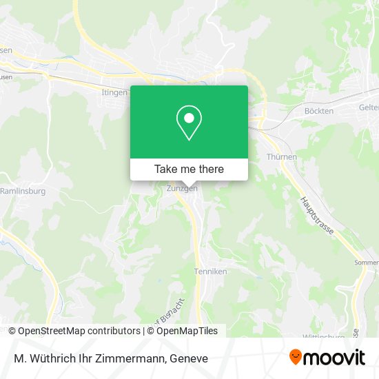 M. Wüthrich Ihr Zimmermann map