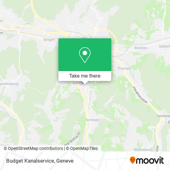 Budget Kanalservice map