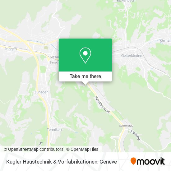 Kugler Haustechnik & Vorfabrikationen map