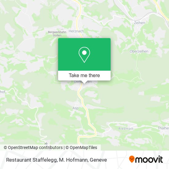 Restaurant Staffelegg, M. Hofmann plan