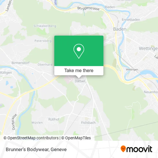 Brunner's Bodywear map