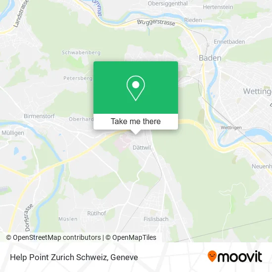 Help Point Zurich Schweiz map