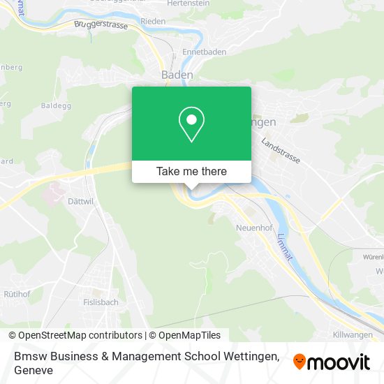 Bmsw Business & Management School Wettingen map