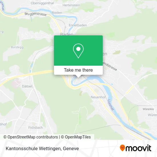 Kantonsschule Wettingen map