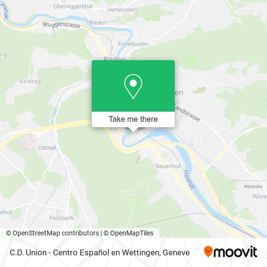 C.D. Union - Centro Español en Wettingen map