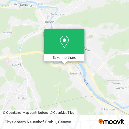 Physioteam Neuenhof GmbH map