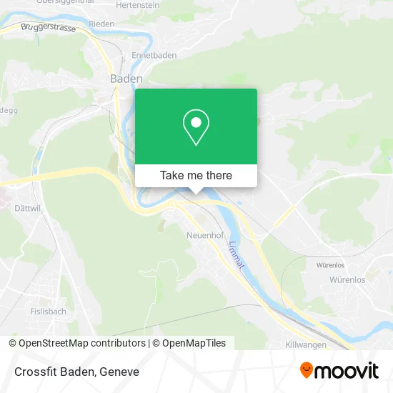 Crossfit Baden map
