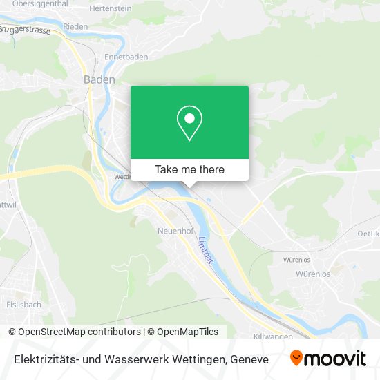 Elektrizitäts- und Wasserwerk Wettingen map