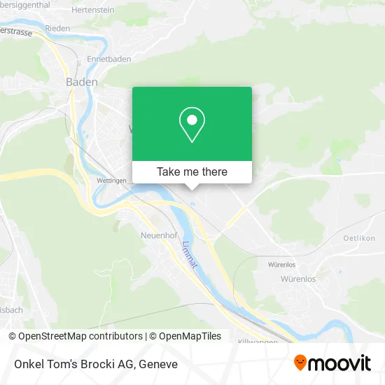 Onkel Tom's Brocki AG map