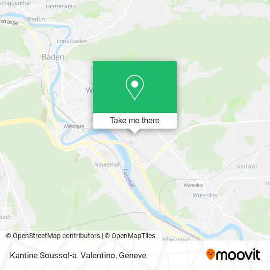 Kantine Soussol-a. Valentino map