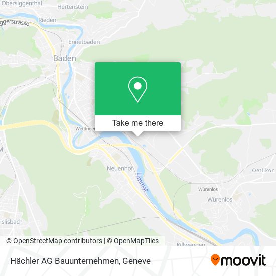Hächler AG Bauunternehmen map