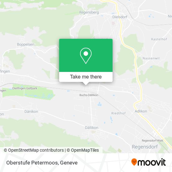 Oberstufe Petermoos map