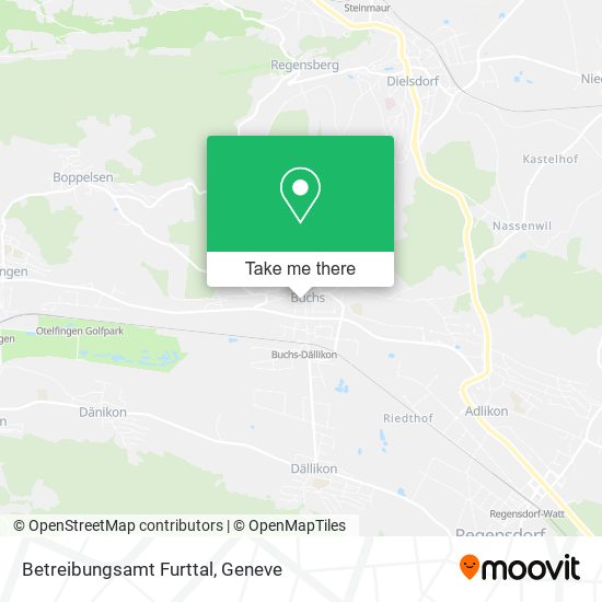 Betreibungsamt Furttal map