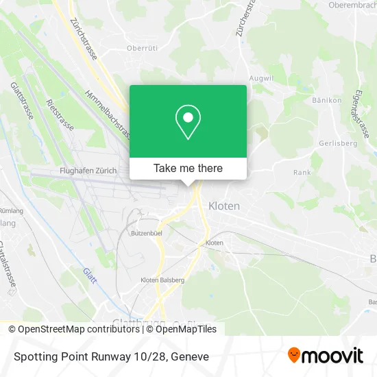 Spotting Point Runway 10/28 map