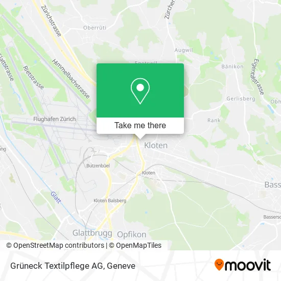 Grüneck Textilpflege AG map