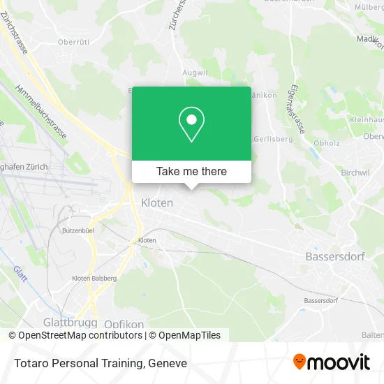 Totaro Personal Training map