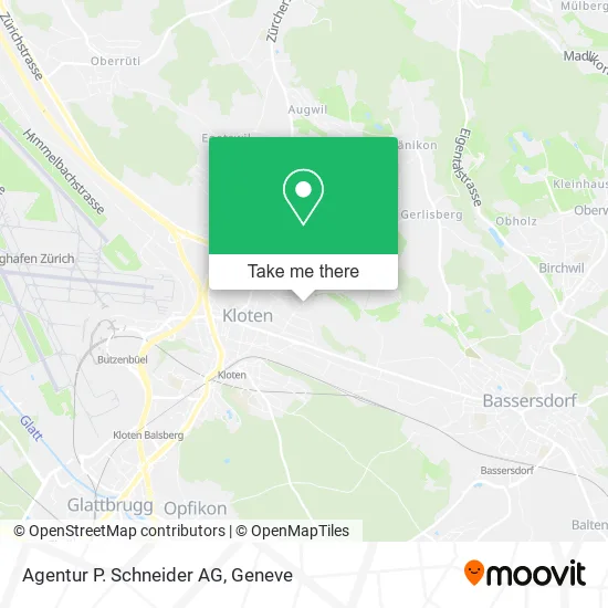 Agentur P. Schneider AG map