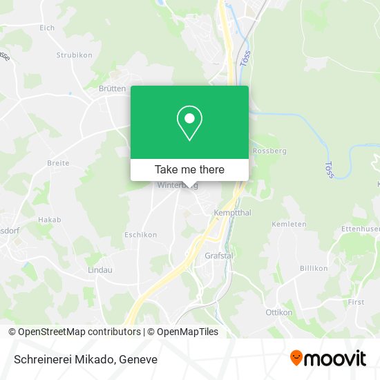 Schreinerei Mikado map