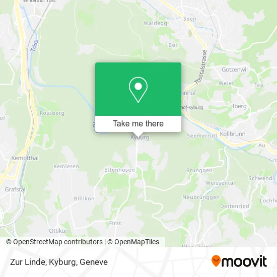 Zur Linde, Kyburg map