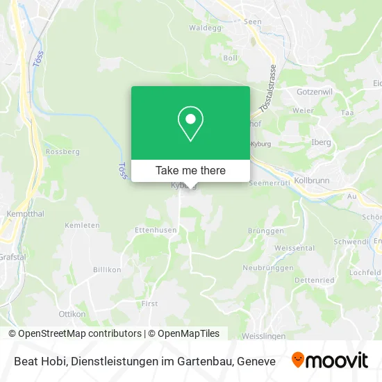 Beat Hobi, Dienstleistungen im Gartenbau map