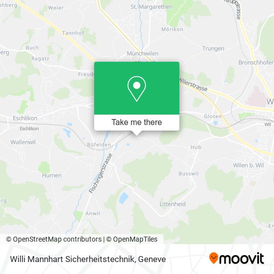 Willi Mannhart Sicherheitstechnik map