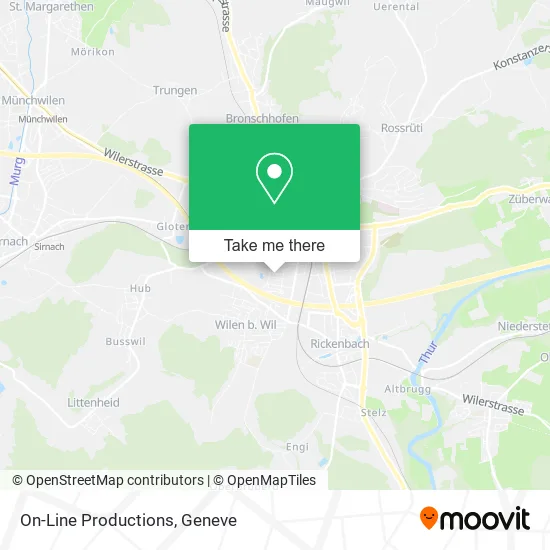 On-Line Productions map