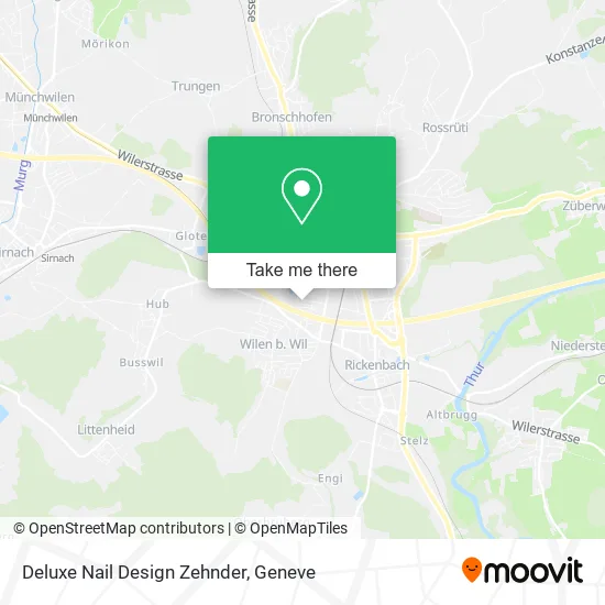 Deluxe Nail Design Zehnder map