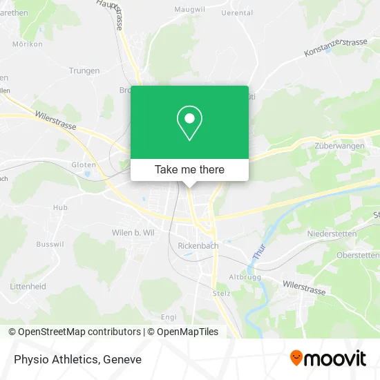 Physio Athletics map