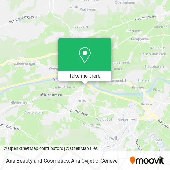 Ana Beauty and Cosmetics, Ana Cvijetic map