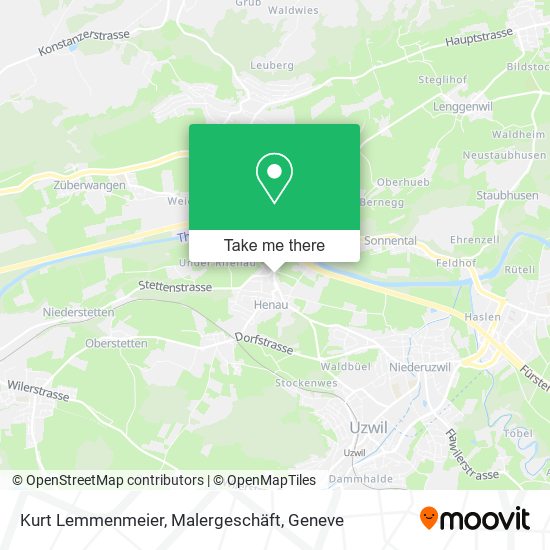 Kurt Lemmenmeier, Malergeschäft map