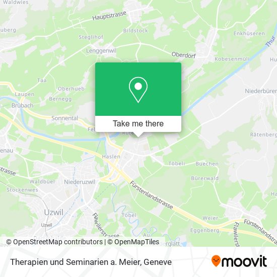 Therapien und Seminarien a. Meier map