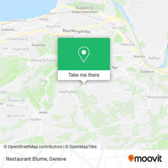 Restaurant Blume map