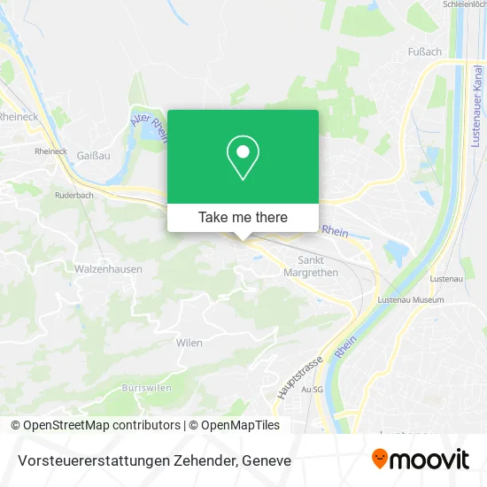 Vorsteuererstattungen Zehender map