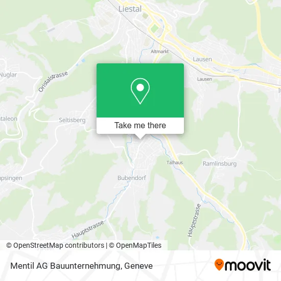 Mentil AG Bauunternehmung map