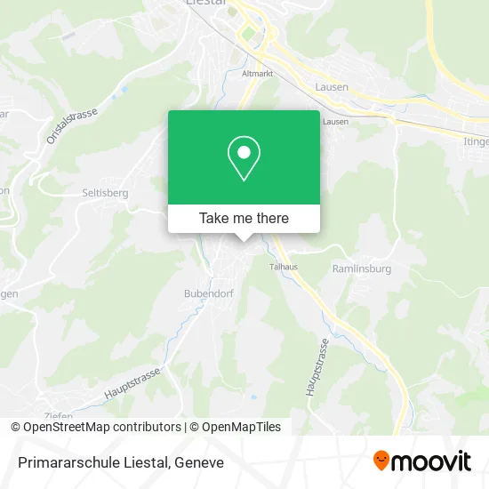 Primararschule Liestal map