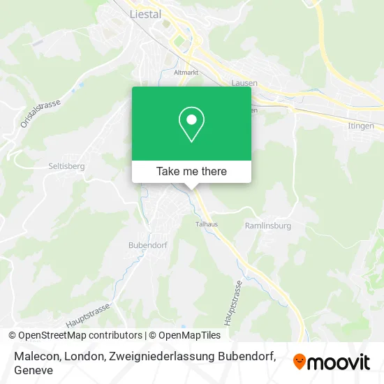 Malecon, London, Zweigniederlassung Bubendorf map