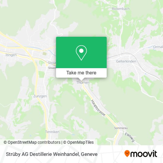 Strüby AG Destillerie Weinhandel map
