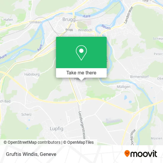 Gruftis Windis map